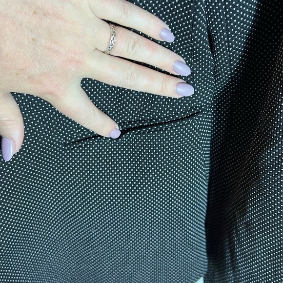 Zara Polka Dot Black Blazer, NWT, Size EU42/US10 - Picture 4 of 11